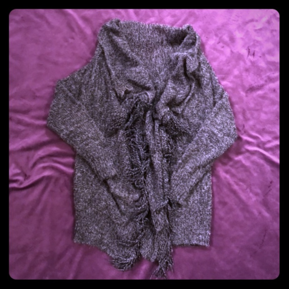 Knit Grey Cardigan - XS
